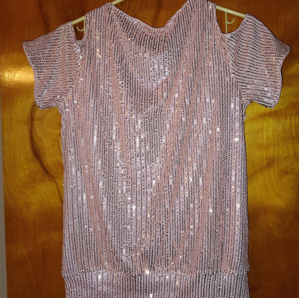 Jasambac,Pink Sequin ,Women's Tunic Top,NWT,Size Small - Picture 4 of 7